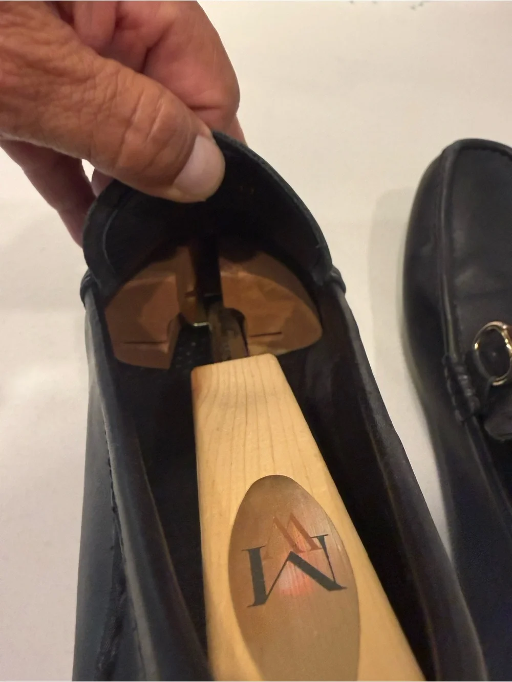Gucci Black Leather Loafers with Bamboo Bit